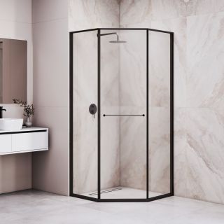 Душевой уголок RGW SV-82B "L" 33328200-14L 100x100 см чёрный